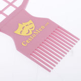Maxbell 2 In 1 Afro Twist Hair Comb DIY Styling Hair Pick Twist Wave Curling Comb Pink