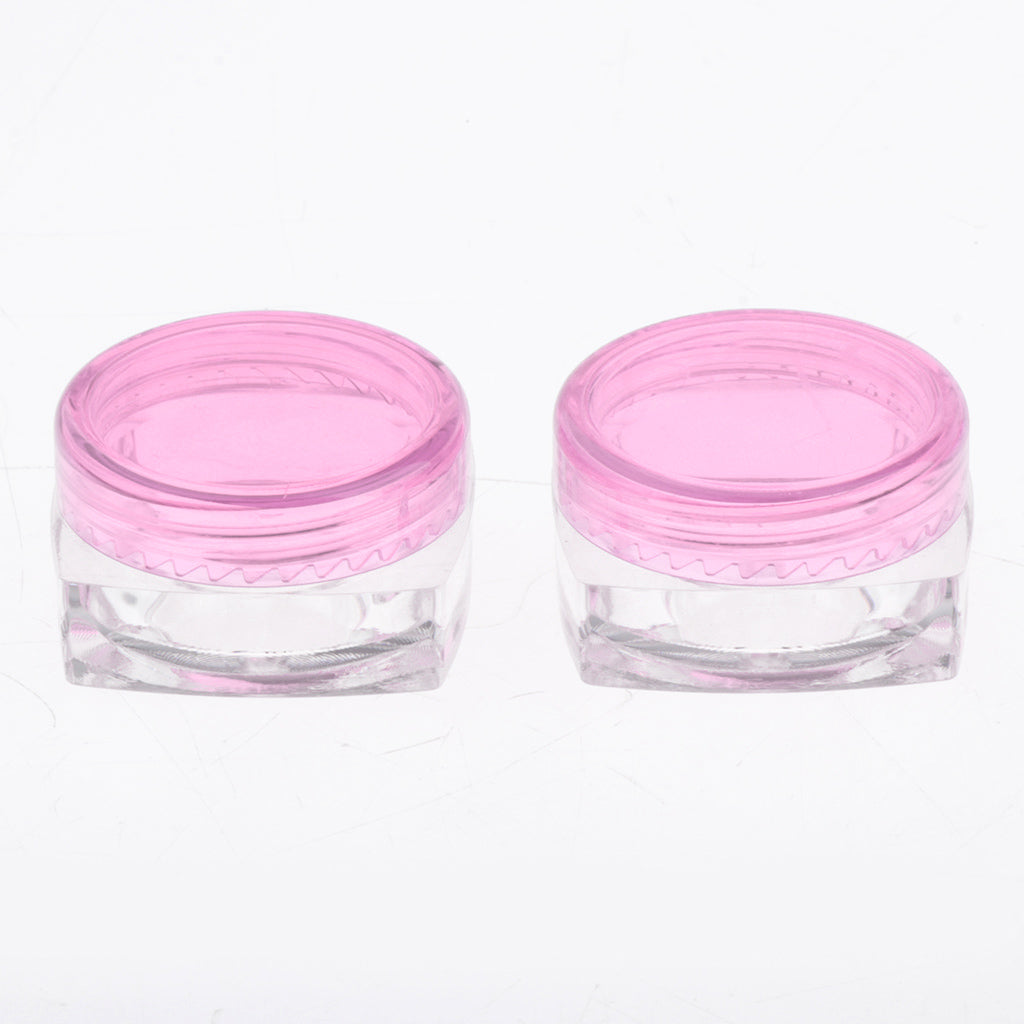 50x Empty Round Makeup Jar Pot Travel Cream Powder Cosmetic Container 5g Pink