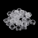 Maxbell 30 Pieces 5g Plastic Pot Jars Lotion Cream Sample Empty Container Clear