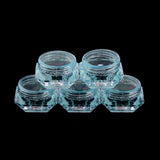 Maxbell 30 Pieces 5g Plastic Pot Jars Lotion Cream Sample Empty Container Blue
