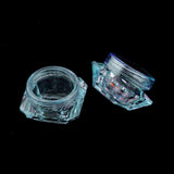 Maxbell 30 Pieces 5g Plastic Pot Jars Lotion Cream Sample Empty Container Blue