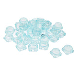 Maxbell 30 Pieces 5g Plastic Pot Jars Lotion Cream Sample Empty Container Blue