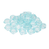 Maxbell 30 Pieces 5g Plastic Pot Jars Lotion Cream Sample Empty Container Blue