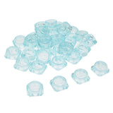 Maxbell 30 Pieces 5g Plastic Pot Jars Lotion Cream Sample Empty Container Blue