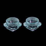 Maxbell 30 Pieces 5g Plastic Pot Jars Lotion Cream Sample Empty Container Blue