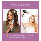 Maxbell 8" Light Brown Short Straight Human Hair Wigs Fluffy Side Part Full Wigs