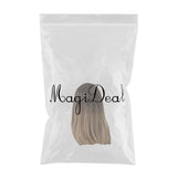 Maxbell 20'' Long Straight Cosplay Wig W/ Bangs for Women Cosplay Brown Ombre Blonde