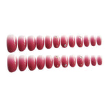 Maxbell 24pcs Oval French False Fake Nails Full Cover Nail Art Tips Gradient Color