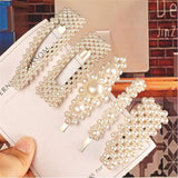Maxbell Women Artificial Pearl Hair Clip Hairpin Wedding Bridal Barrette Accessory 01