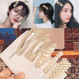 Maxbell Women Artificial Pearl Hair Clip Hairpin Wedding Bridal Barrette Accessory 01