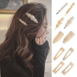Maxbell Women Artificial Pearl Hair Clip Hairpin Wedding Bridal Barrette Accessory 01