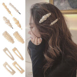 Maxbell Women Artificial Pearl Hair Clip Hairpin Wedding Bridal Barrette Accessory 01