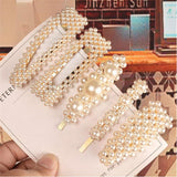 Maxbell Women Artificial Pearl Hair Clip Hairpin Wedding Bridal Barrette Accessory 01