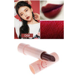 Maxbell Long Lasting Matte Lipstick Makeup Cosmetics Moisturizing Smooth Lip Stick Dark Red