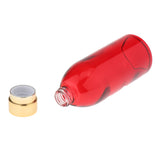 120ml Empty Glass Bottle Sample for Makeup Cosmetic Cream Lotion Red Golden