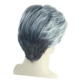 Max 10'' Short Straight Men's Wigs Side Part Synthetic Cosplay Wig with Wig Cap