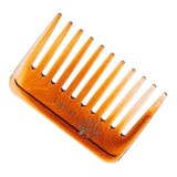 Wide-Teeth Detangling Curly Hair Comb Mens Back Head Styling Oil Comb Amber