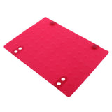 Maxbell Heat Resistant Mat Silicone Pad for Hair Straightener,Flat Iron,Curling Wand Red