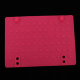 Maxbell Heat Resistant Mat Silicone Pad for Hair Straightener,Flat Iron,Curling Wand Red