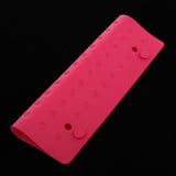 Maxbell Heat Resistant Mat Silicone Pad for Hair Straightener,Flat Iron,Curling Wand Red