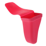 Maxbell Silica gel Hair Styling Tools Storage Holder Hairdresser Organiser Rose Red