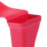 Maxbell Silica gel Hair Styling Tools Storage Holder Hairdresser Organiser Rose Red