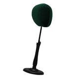 Adjustable Tabletop Hat Stand Mannequin Wig Cap Display Stand Dark Green