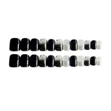 Max 24pcs Simple Style Short False Nails Full Cover Artificial Nail Art Tips