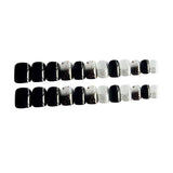 Max 24pcs Simple Style Short False Nails Full Cover Artificial Nail Art Tips