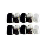 Max 24pcs Simple Style Short False Nails Full Cover Artificial Nail Art Tips