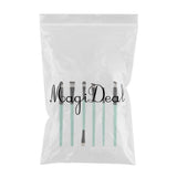 Max 6pcs Soft Synthetic Eye Shadow Makeup Brush Kit for Eye Shader Eyeliner Green Black