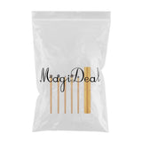 Max 5pcs Wooden Handle Nylon Eye Makeup Brushes Eyeshadow Eyebrow Blender Brush Golden