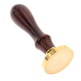 Max Exquisite Copper Sealing Wax Seal Stamp Wood Handle Patternless 04