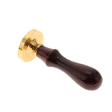 Max Exquisite Copper Sealing Wax Seal Stamp Wood Handle Patternless 04