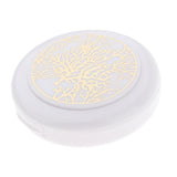 Max Empty Pressed Powder Case Makeup Blusher Cosmetic Jar Container with Mirror White