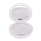 Max Empty Pressed Powder Case Makeup Blusher Cosmetic Jar Container with Mirror White