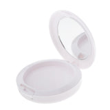 Max Empty Pressed Powder Case Makeup Blusher Cosmetic Jar Container with Mirror White