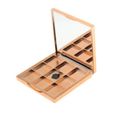 Max Empty Makeup Palette for Eyeshadow Blusher Concealer Cosmetic 9 Slots Yellow