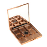 Max Empty Makeup Palette for Eyeshadow Blusher Concealer Cosmetic 9 Slots Yellow