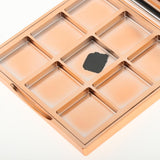 Max Empty Makeup Palette for Eyeshadow Blusher Concealer Cosmetic 9 Slots Yellow