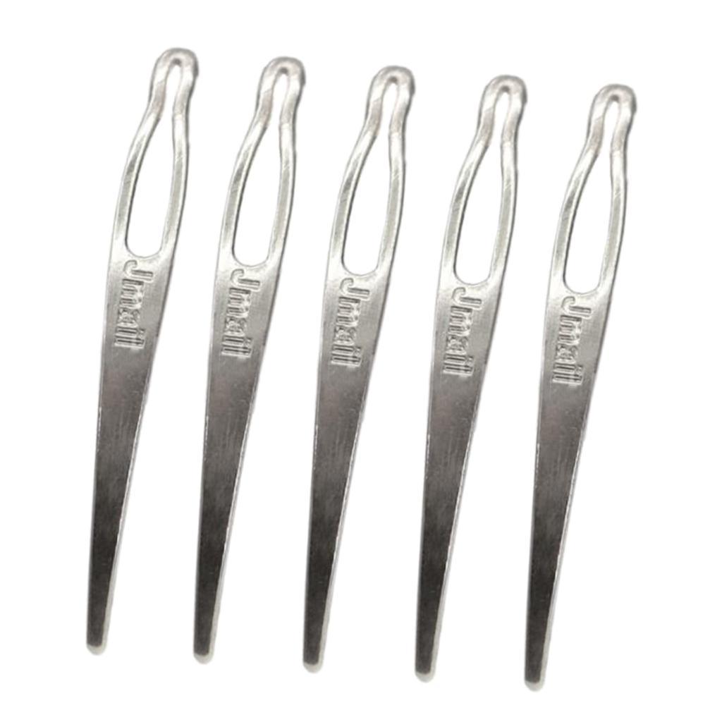 5pcs Dreadlocks Interlocking Needle Tools For Interlock Starting Maintaining Silver