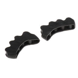 1 Pair Silicone Toe Separators Spacers for Nail Art Pedicure Relaxing Toes Black
