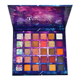 Maxbell 30 Colors Shiny Mineral Eyeshadow Palette Smudge-proof Eye Shadow Shade