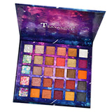 Maxbell 30 Colors Shiny Mineral Eyeshadow Palette Smudge-proof Eye Shadow Shade