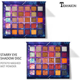 Maxbell 30 Colors Shiny Mineral Eyeshadow Palette Smudge-proof Eye Shadow Shade