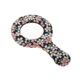 Max Vintage Style Round Handheld Travel Makeup Mirror Compact Vanity Mirror Pattern 2