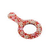 Max Vintage Style Round Handheld Travel Makeup Mirror Compact Vanity Mirror Pattern 3