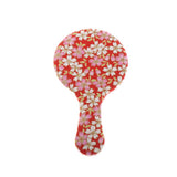 Max Vintage Style Round Handheld Travel Makeup Mirror Compact Vanity Mirror Pattern 3