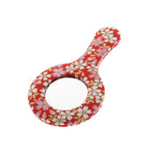 Max Vintage Style Round Handheld Travel Makeup Mirror Compact Vanity Mirror Pattern 3