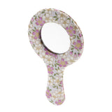 Max Vintage Style Round Handheld Travel Makeup Mirror Compact Vanity Mirror Pattern 5